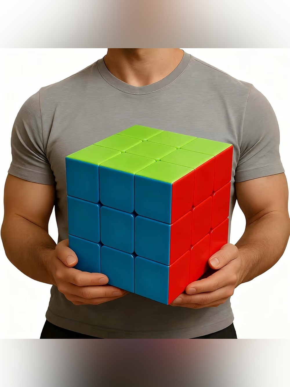Giant Magic Cube, 18CM Big 3x3 Speed Cube Color-Matching 3D